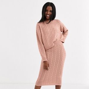 Two Piece Knitted Midi-Skirt
